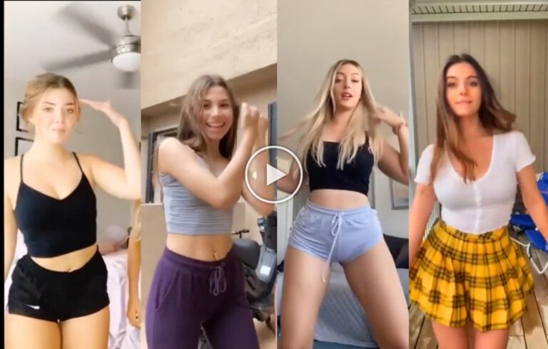 Sexy TikTok girl dance competition video